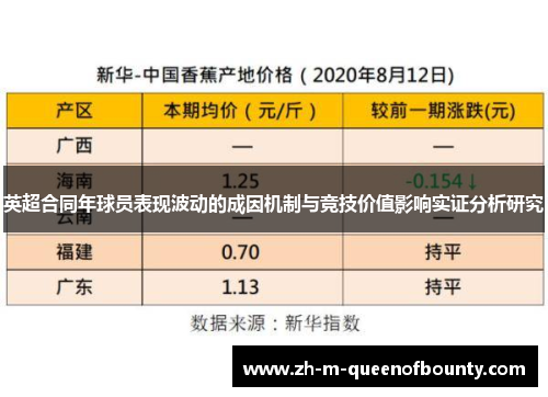 英超合同年球员表现波动的成因机制与竞技价值影响实证分析研究 英超合同年球员表现波动的成因机制与竞技价值影响实证分析研究
